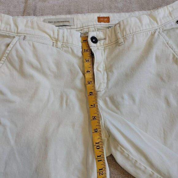 Pilcro and the Letterpress Cream Straight Leg Jeans Size 31 - Picture 6 of 8